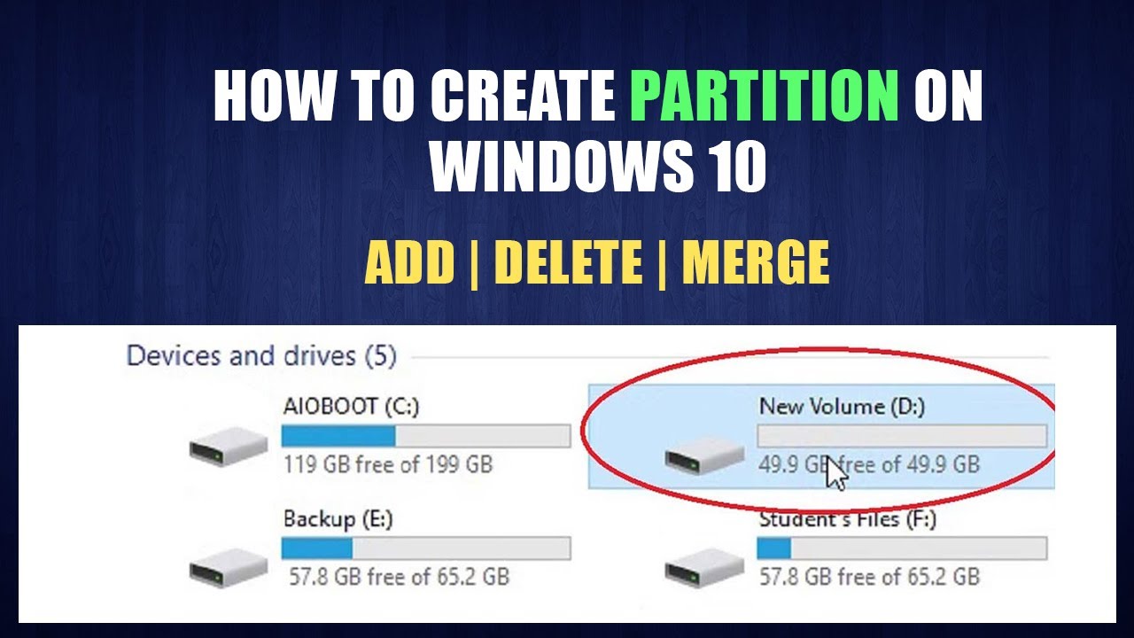 How to create Partition on Windows 10 | Create New Drive {Hindi}