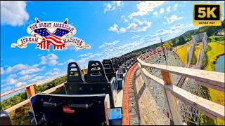 Great American Scream Machine Back Row POV [5K] Six Flags Over Georgia