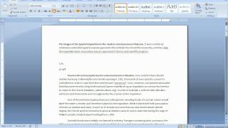 MS Word Tutorial 2 - Formatting the font