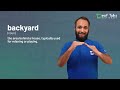 Backyard | Deaf Talks Dictionary | Indian Sign Language.
