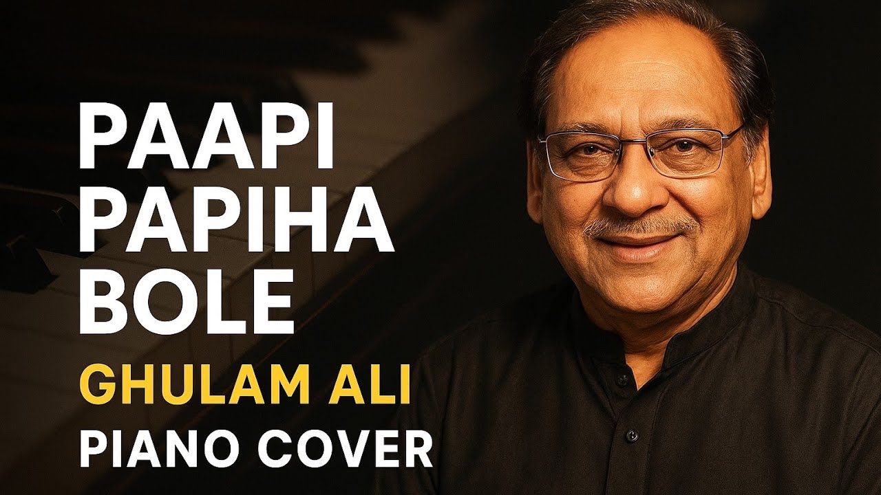 Paapi Papiha Bole | Ghulam Ali Piano Cover | Romantic Ghazal Instrumental Music | Deepak Piano