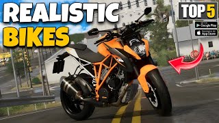 TOP 5 REALISTIC BIKE GAMES FOR ANDROID 2024! BEST BIKE DRIVING GAMES FOR ANDROID OPEN WORLD screenshot 1