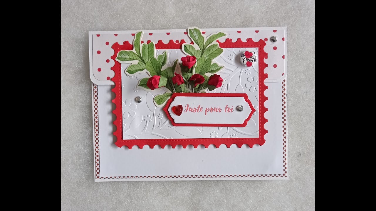 TUTO CARTE FÊTE DES MÈRES #marcelinescrapcrea