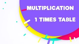 Multiplication 1 Times Table with Play Doh - Educational Video for kids