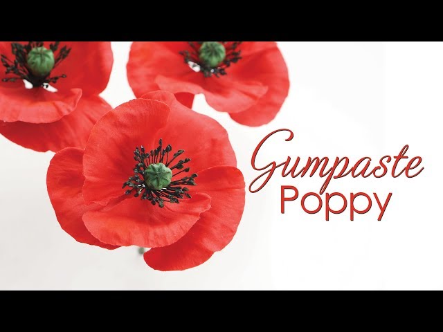 How to make a Gumpaste Poppy Tutorial