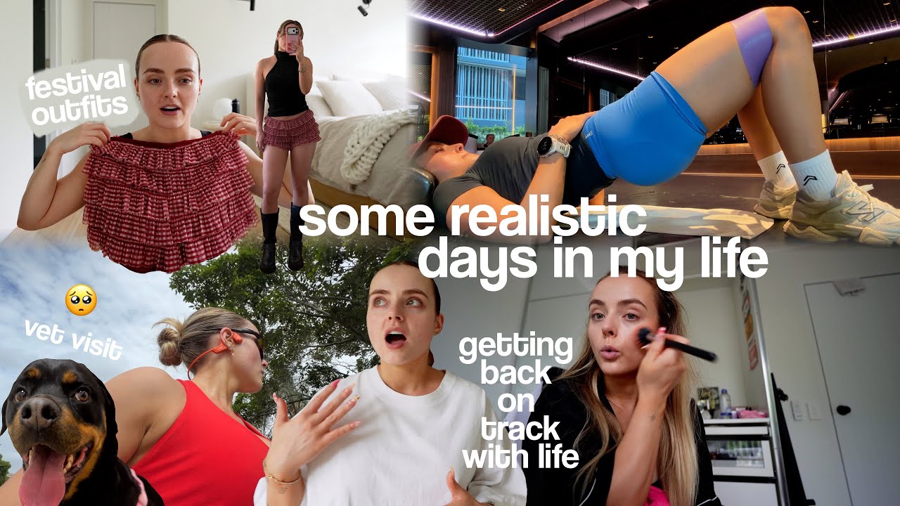 a few realistic days of someone getting back on track with life x princess polly festival haul