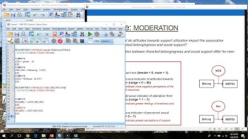Demo: Moderation 2 - Analysis and Simple Slopes