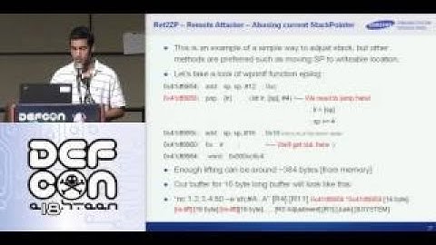 DEF CON 18 Hacking Conference Presentation By Itzhak Avraham Exploitation on ARM Video and