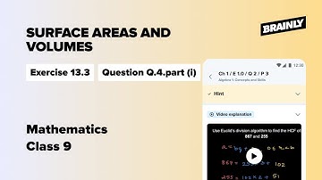 4. A conical tent is 10 m high and the rad| Chapter 13| Exe-13.3| Q.4.part (i)| Class 9| Mathematics