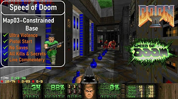 Speed of Doom Map03 - Constrained Base [Doom 2, UV, Pistol, 100%]