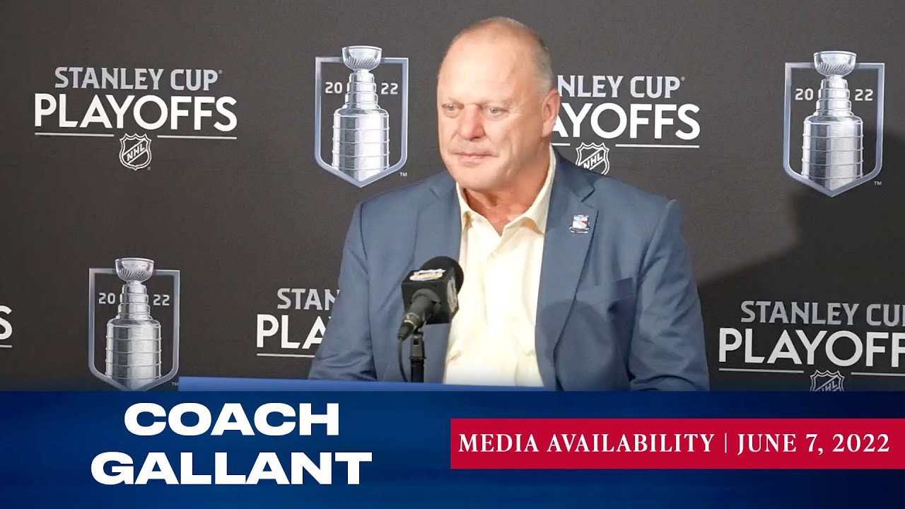 New York Rangers Coach Gallant Media Availability June 7, 2022 YouTube