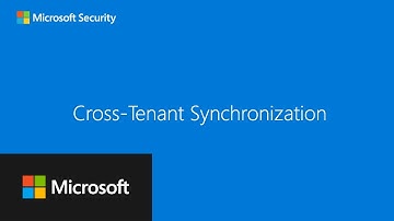 Cross-tenant synchronization