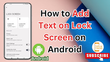How to Add Text on Lock Screen on Android | Easy Guide