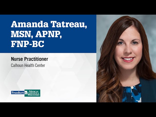 Watch Amanda Tatreau, nurse practitioner on YouTube.