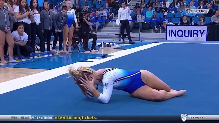 Gracie Kramer Perfect Floor + Reaction UCLA vs Was...