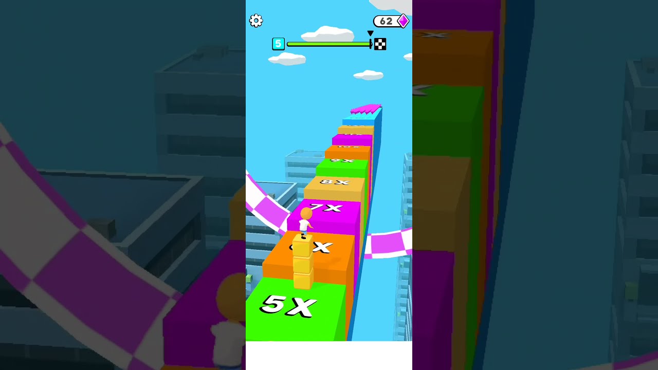 Cube surfer level-5 GamePlay