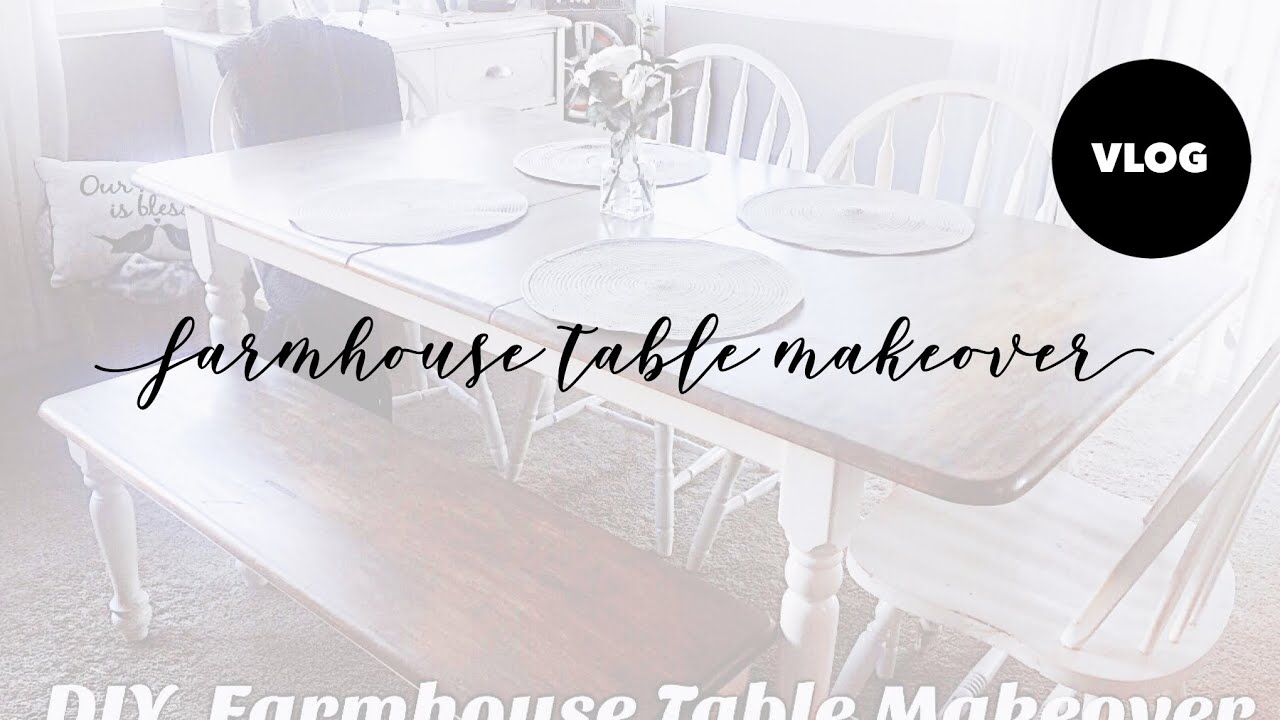 Diy Farmhouse Table Makeover You