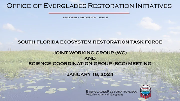 January 16, 2024 - Joint Working Group/Science Coordination Group Meeting