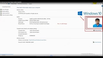 How to add your own logo/image in system properties windows 10/7/8.1 || Bangla Tutorial