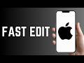 iPhone Best Photo Edit – Follow This Exact Process