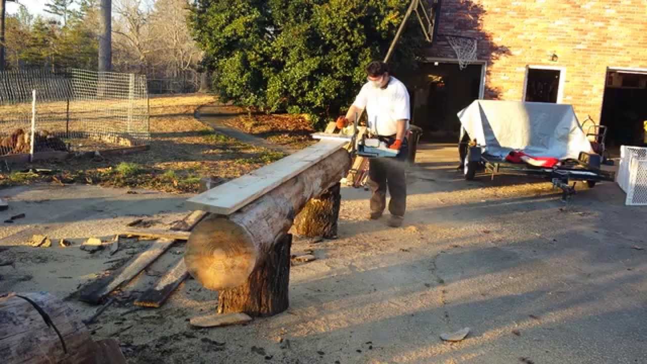 Milling Lumber with Alaska Chainsaw Mill YouTube