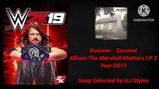 WWE 2K19 Soundtrack:Eminem - 'Survival'