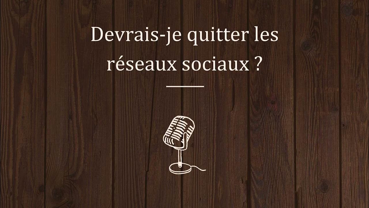 Devrais je quitter les réseaux sociaux ? YouTube