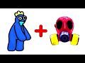 Blue Rainbow Friends + Gas Mask = ??? | Poppy Playtime Chapter 3