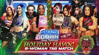 Holiday Havoc 8woman Tag Team Match 22  Wwe Smackdown 122223