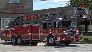 Indianapolis Fire, IN - Engine 19 & NEW Ladder 19 Responding.