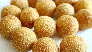 វិធីធ្វើ នំក្រូចចៀន ឈ្ងុយឆ្ងាញ់ how to make sesame balls recipe