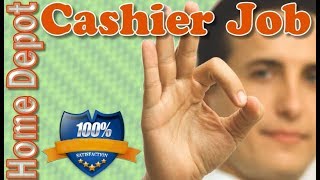 Thumbnail Home Depot Cashier job position online - info and way to apply.