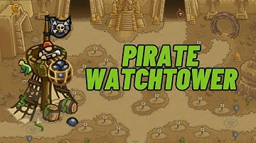 Kingdom Rush Frontiers: Pirate Watchtower Max Level vs Endless Waves of Enemies