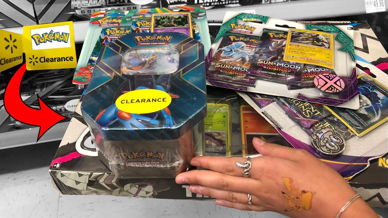 WE BOUGHT A TON OF POKEMON CARDS FROM WALMART! THE POKEMON CLEARANCE