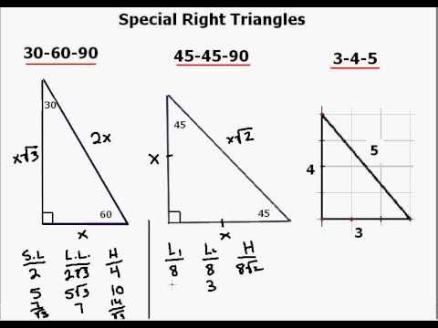 Special Right Triangles (Fully Explained w/ 19 Examples!)