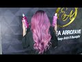 Luxury Color´s Aplicación Matizante color Rosa Gold en cabello tinturado.