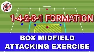1-4-2-3-1 box midfield attacking exercise!