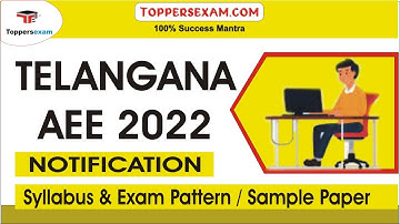 TELANGANA AEE Notification 2022 | Best Books | Sample Paper | Syllabus & Pattern | Study Material