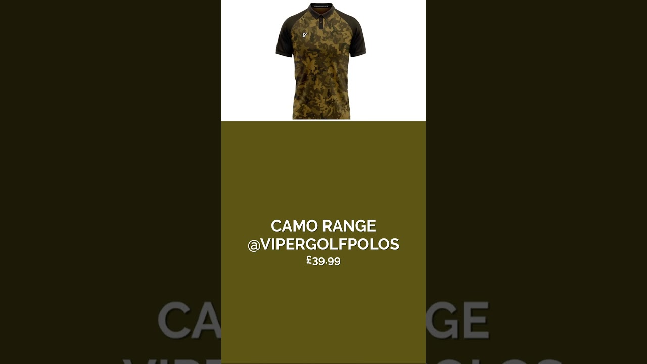 Stunning Golf Shirts - New Camo Range by Vipergolf