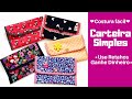 DIY Carteirinha Simples com Retalhos - English Subtitles - DIY Easy Wallet - Free Pattern