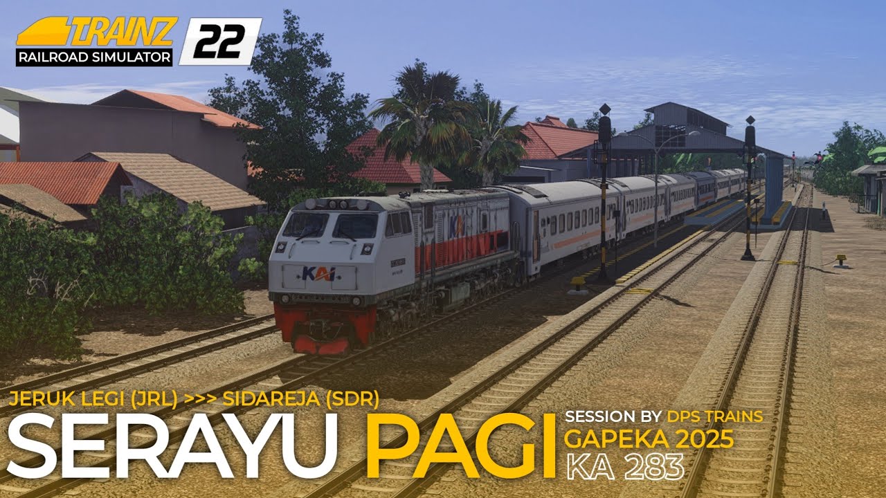 🔴 [ SANGAT MEMANJAKAN MATA ] DINAS KA 283 SERAYU #part3 | TRAINZ SIMULATOR INDONESIA