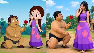 Chhota Bheem Cartoon Vs Real Life 😳 || Chhota Bheem All Cartoon Character Ka Real 