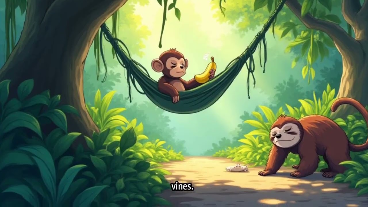 🦥✨ Goodnight Jungle - A Gentle Jungle Bedtime Story for Kids | The Mighty Animal Explorers 🌙🐘🐒