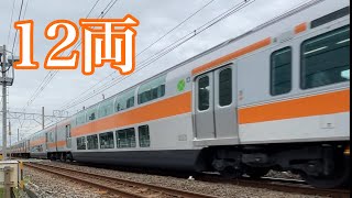 【ついに12両編成で来た!】中央線E233系グリーン車試運転 120km/h通過