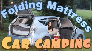 Sleeping in your Car on a $100 folding Memory Foam Mattress (Prius Stealth Camping)