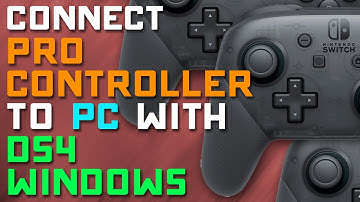 Connect Nintendo PRO CONTROLLER to PC with DS4 Windows