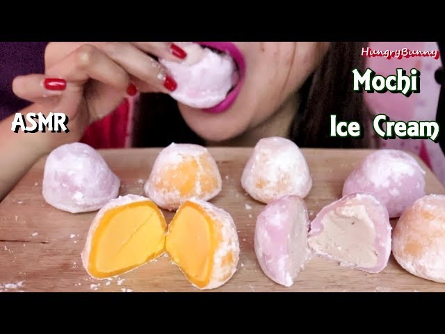 ASMR Mochi Ice Cream Party Eating Sounds もちアイスクリーム
