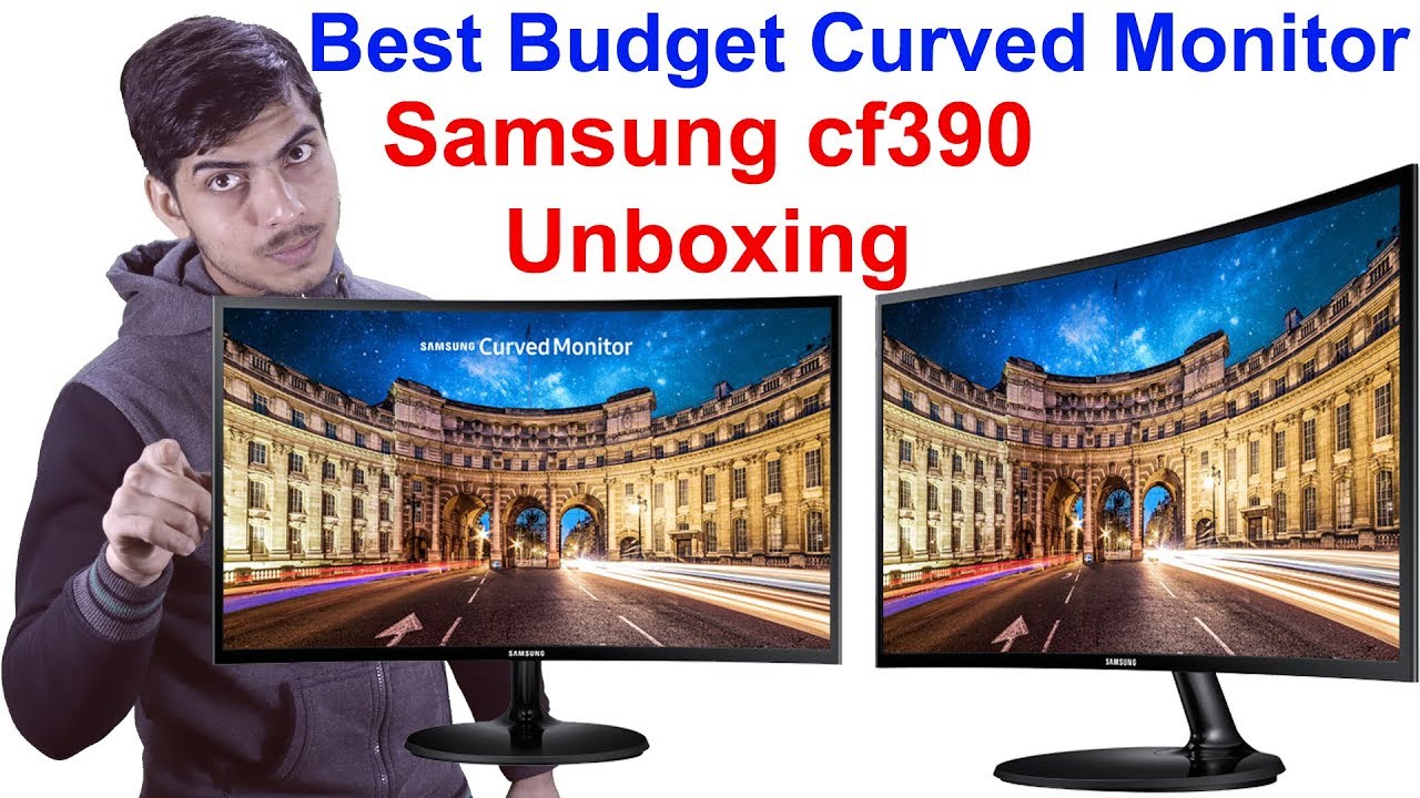Best Monitor Under ₹ 10000 ? Samsung CF390 Unboxing Curved PC Monitor