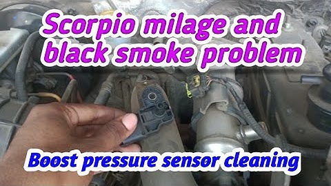 Scorpio pickup problem, black smoke।। boost pressure sensor cleaning।। @Junior Automobile Eng