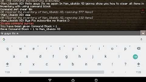 How to Give items using command block BY:KenUbaldoXD